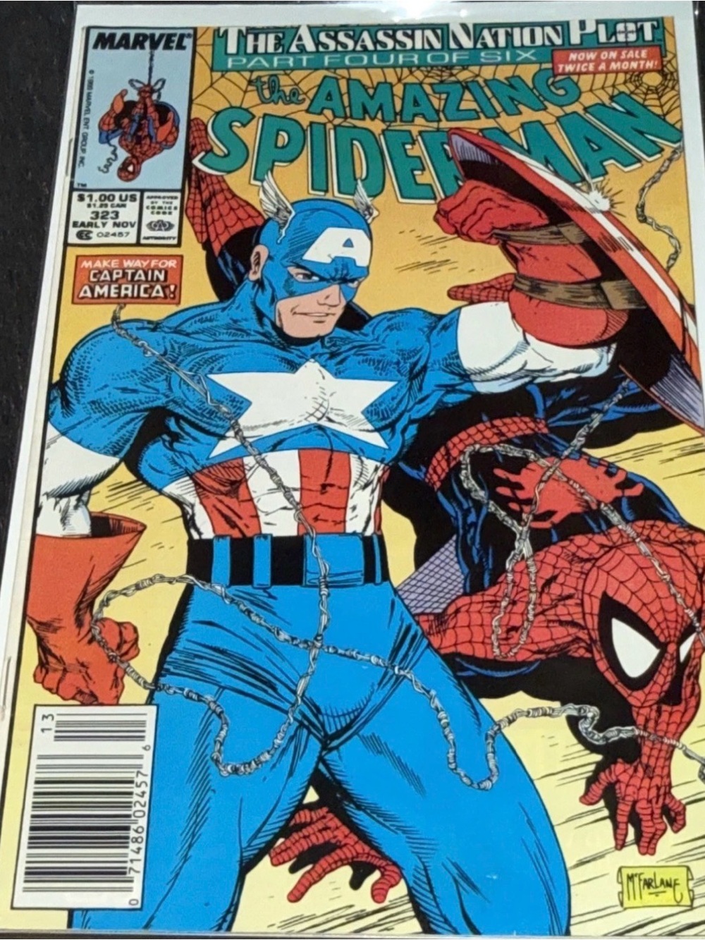 AMAZING SPIDER-MAN #323 McFARLANE COVER 1st FULL APPEARRANCE of SOLO